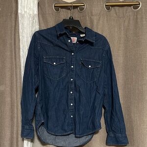 Levi's Dark Blue Casual Button Down Shirt